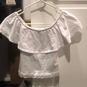 Off the shoulder crop top